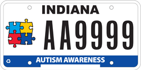 Autism Awareness License Plate