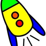 cartoon rocket 