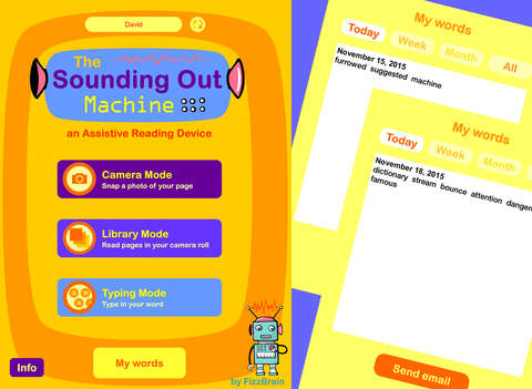 the Sounding Out Machine app
