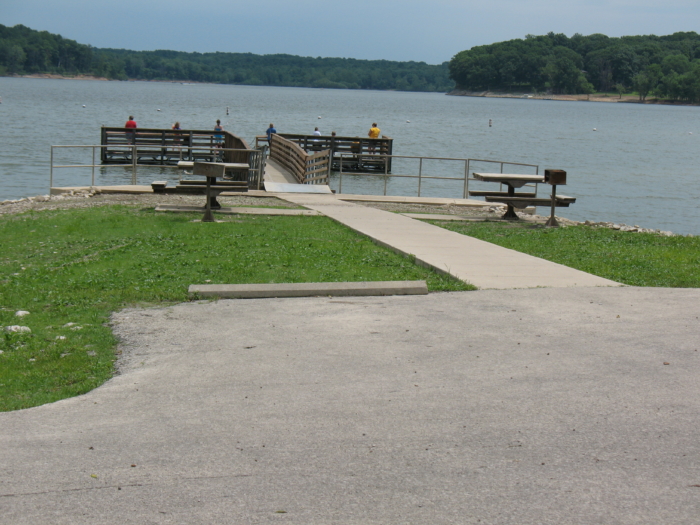 Fishing pier at Raccoon Lake