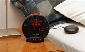 Sonic Bomb with Super Shaker alarm clock
