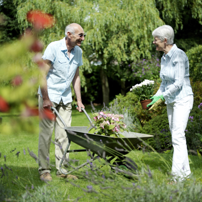 seniors in garden