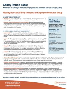 Abillity Round Table Moving from Affinity Group to ERG