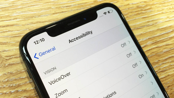 Accessibility in iOS 12