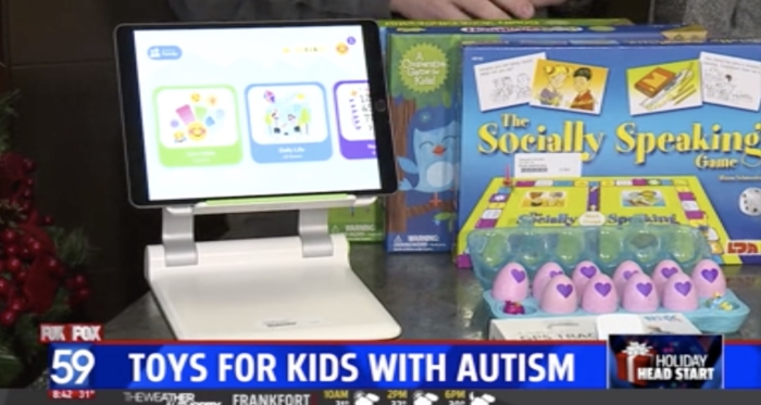 WTHR 13 - Toys for kids with autism interview image