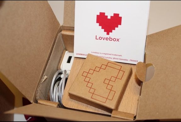 Lovebox gift in packaging box