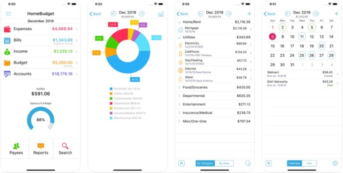 Home Budget app