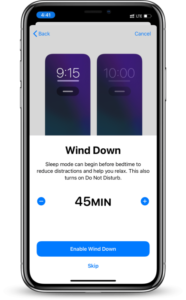 iOS 14 wind down app