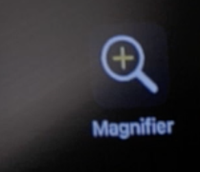 Screen shot of Magnifier app logo