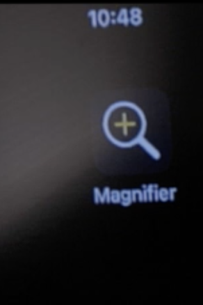 Screen shot of Magnifier app logo