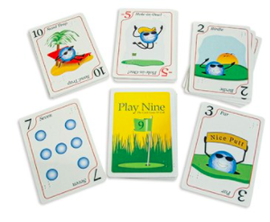 play nine golf braille card game