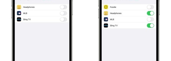 screenshot of app tracking on iOS14
