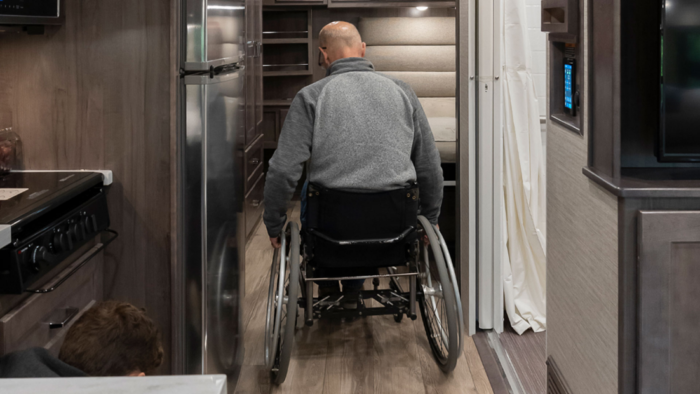 Wheelchair user in Winnebago