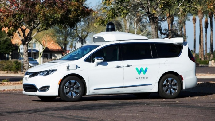 Waymo parked car