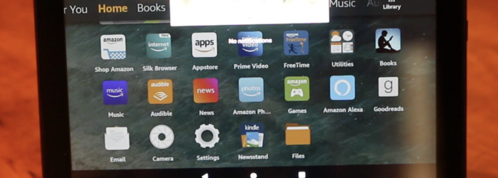 Screenshot or Fire Tablet with Show Mode option