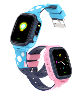 mpg kids smart watch blue pink