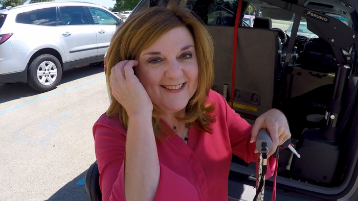 An AFP loan helped Stacey Oldham purchase a lift for her van