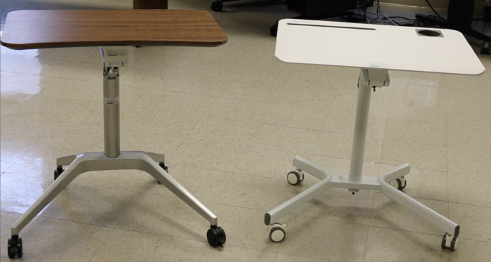 screenshot of adjustable laptop desk