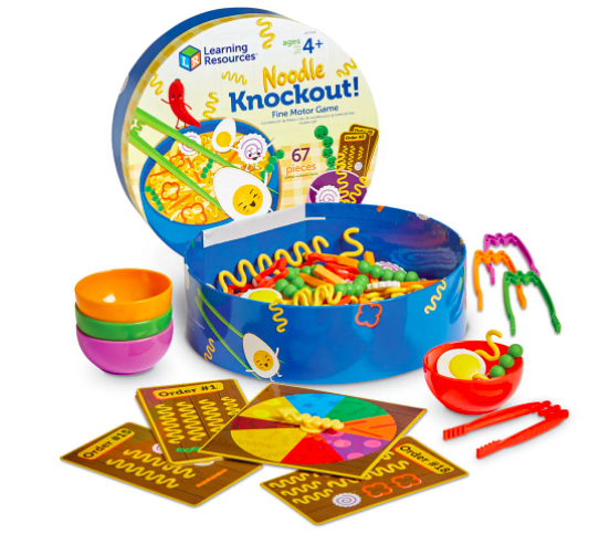 noodle knockout fine motor game learning resources