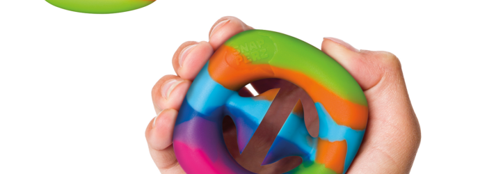 snapperz rainbow fidget toy by toysmith