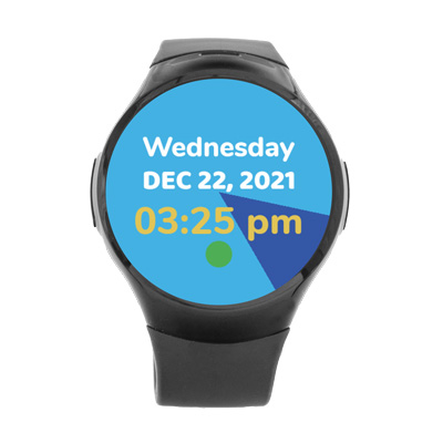 theora connect gps smartwatch screen