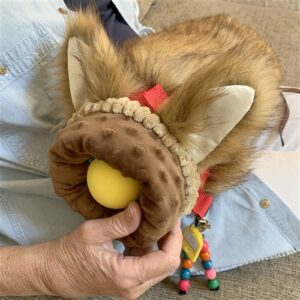 fur fiddle activity hand muff for individuals with dementia and alzheimer's