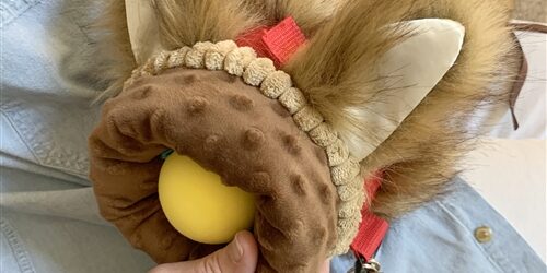 fur fiddle activity hand muff for individuals with dementia and alzheimer's