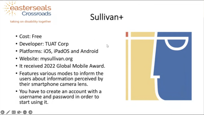 screenshot of Zoom PowerPoint slide on Sullivan+