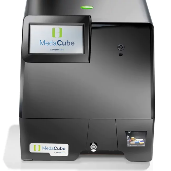 medacube automatic pill dispenser full view