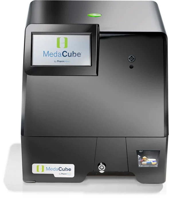 medacube automatic pill dispenser full view