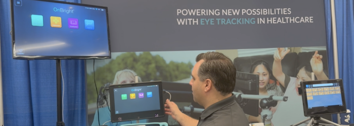 Screenshot of Austin Neo showing communication devices with eye tracking