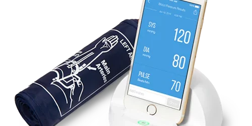 ihealth ease wireless blood pressure monitor with phone