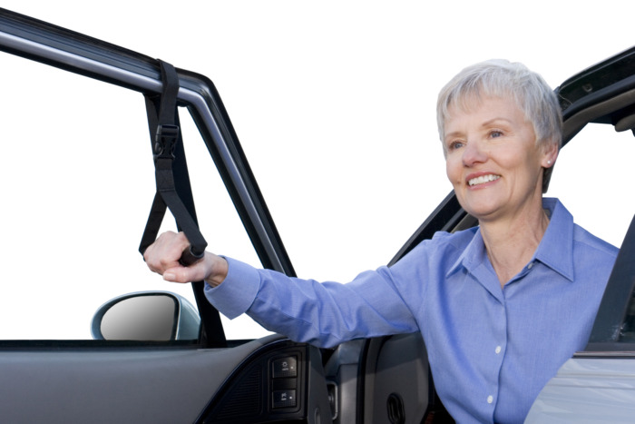 The Car Caddie helps seniors with limited mobility get in and out of their vehicles with ease. 