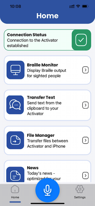 iPhone app screenshot for Activator app