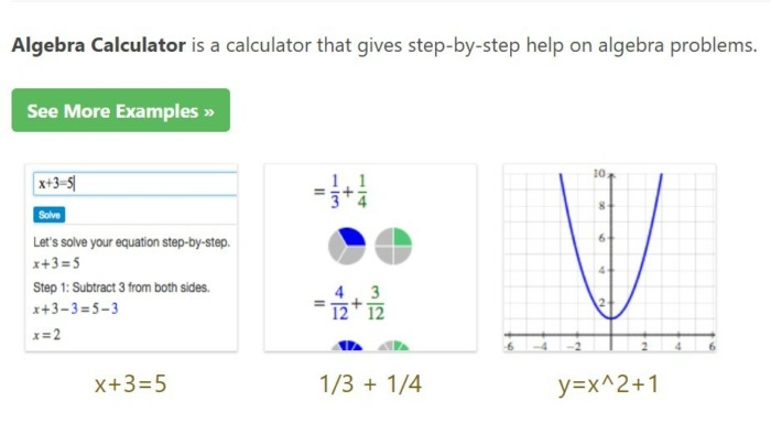 Step-by-step instructions for algebra problems with Math Papa