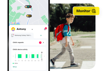 kaspersky safe kids app monitor example