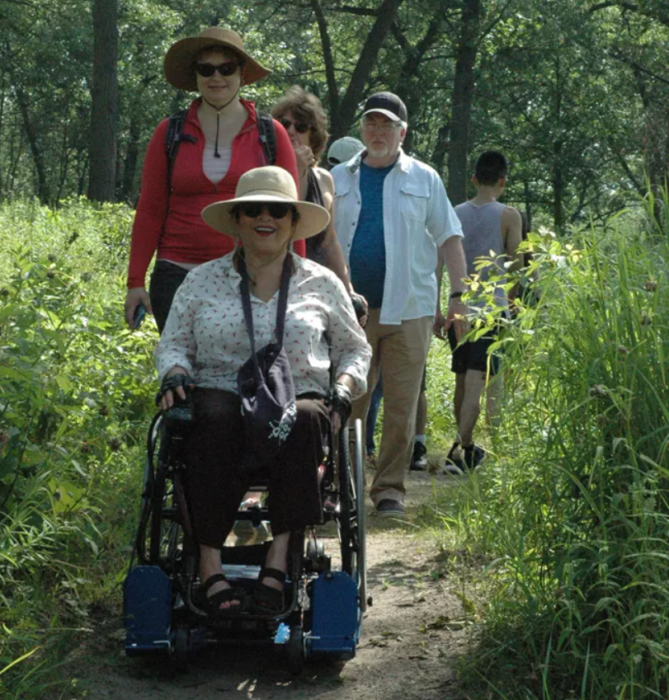 This park offers multiple motorized, all-terrain wheelchairs