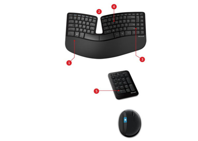 microsoft sculpt ergonomic desktop keyboard and mouse