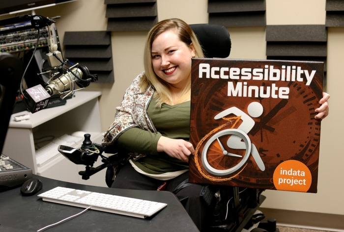 A wheelchair user with Spinal Muscular Dystrophy, Laura Medcalf brings her personal experience to podcasts and blogs for social media