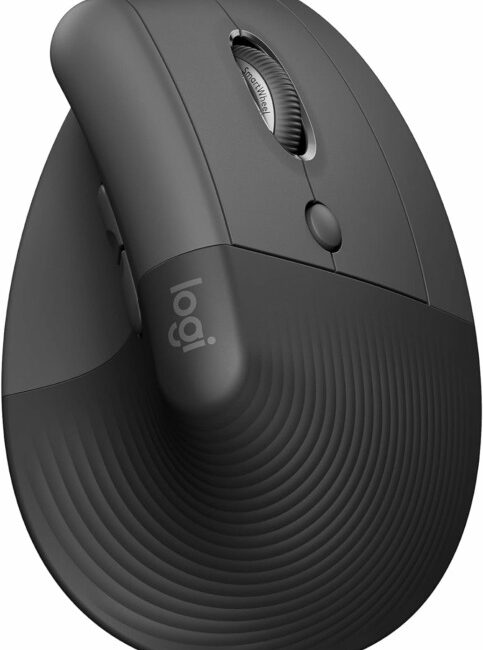 logitech vertical ergonomic mouse in black