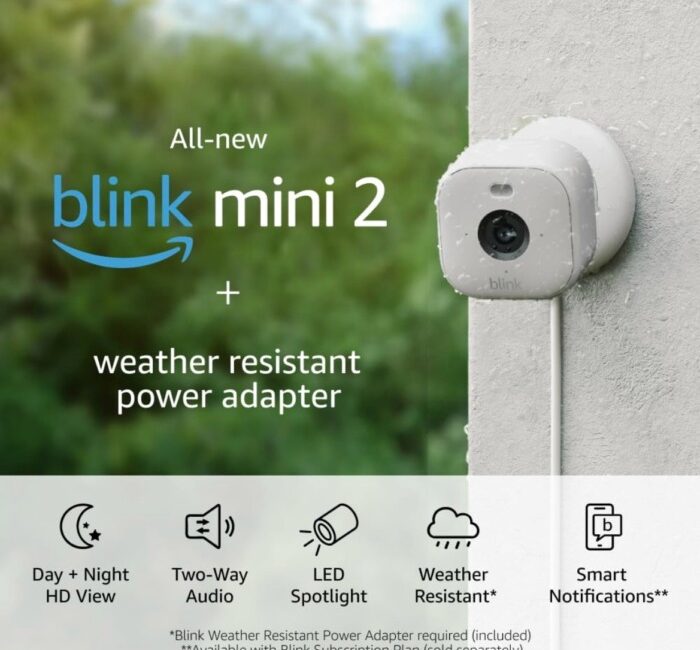 Blink mini 2 camera outdoors