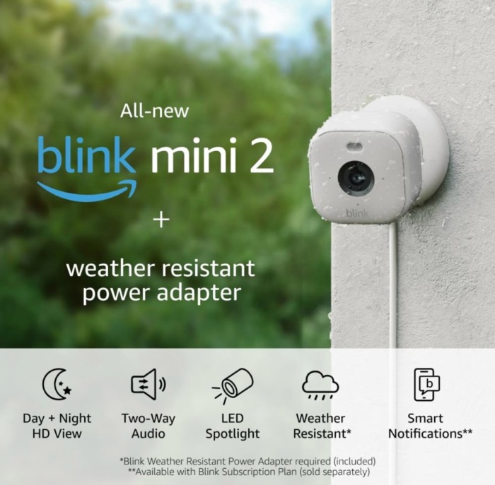 Blink mini 2 camera outdoors