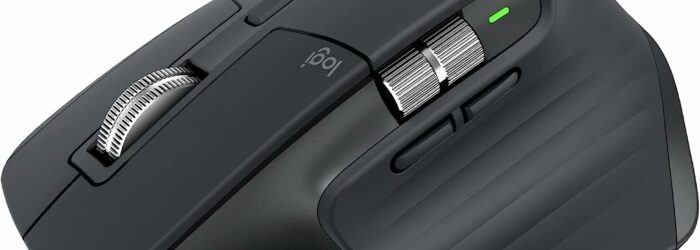 Logitech MX Master 3S Ergonomic Mouse in black side profile