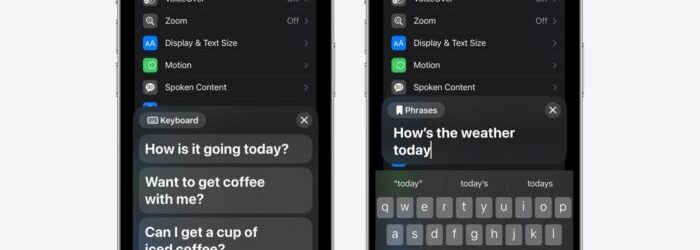 iOS 18 speech features
